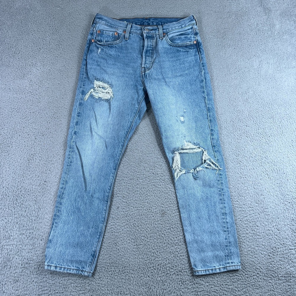 Levi's 501 Premium Women's Jeans 29x28 (31"x27.5") Light Wash 100% cotton